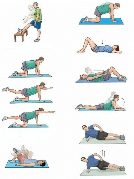 Ejercicios de columna lumbar