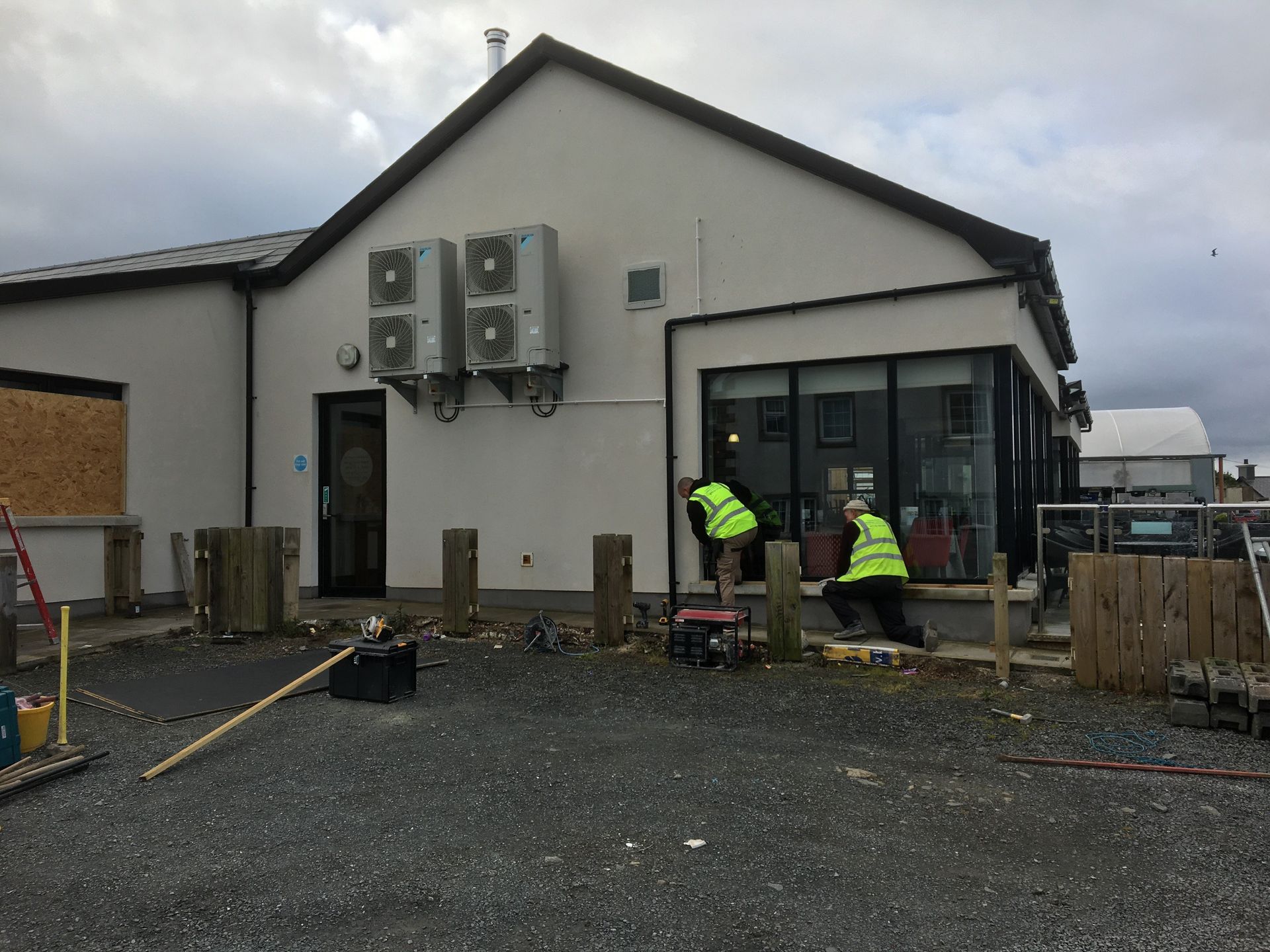 Building work at Harrisons