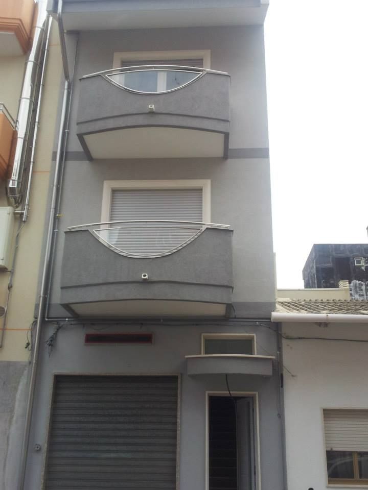 lavorazioni in acciaio, parapetto, terrazzo