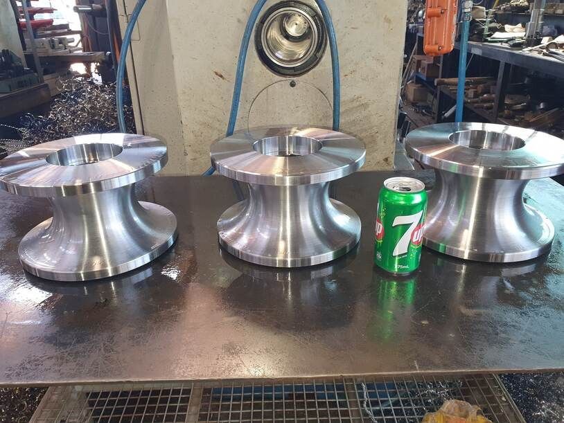 Steel Parts Sitting on the Bench — Steel Fabrication in Winnellie, NT