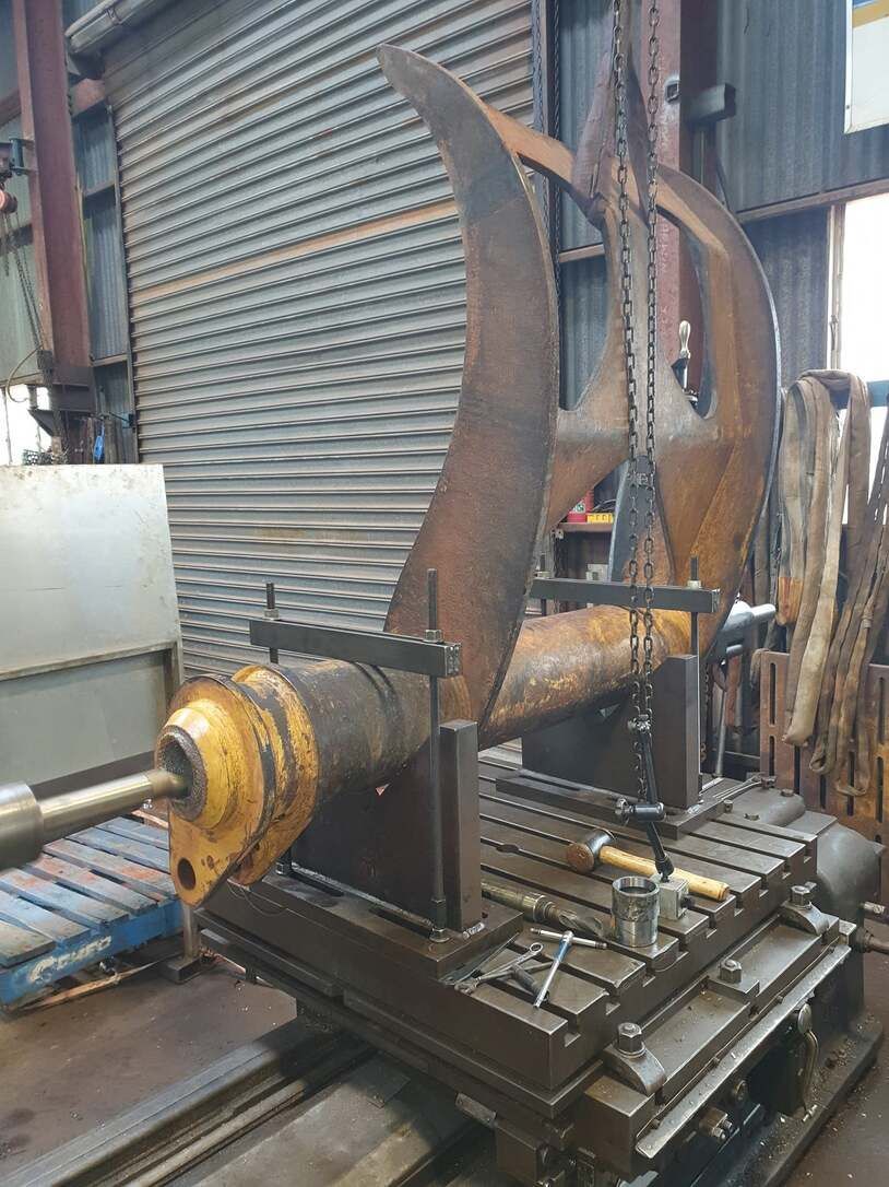 Construction Machine Part Undergoing Repairs — Preston’s NT in Winnellie, NT