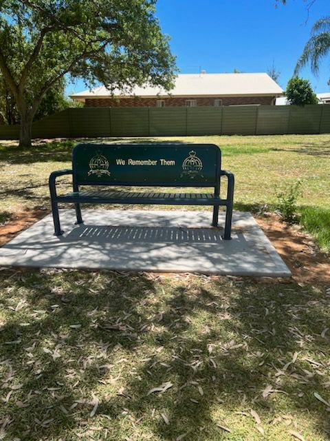 Police Memorial Park Bench — Preston’s NT in Winnellie, NT