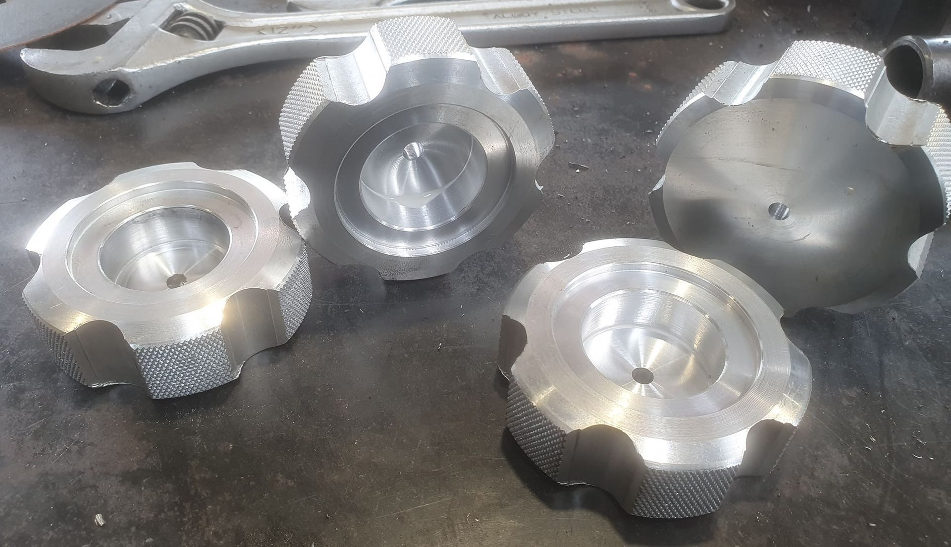 Machined Wheel Caps — Steel Fabrication in Winnellie, NT