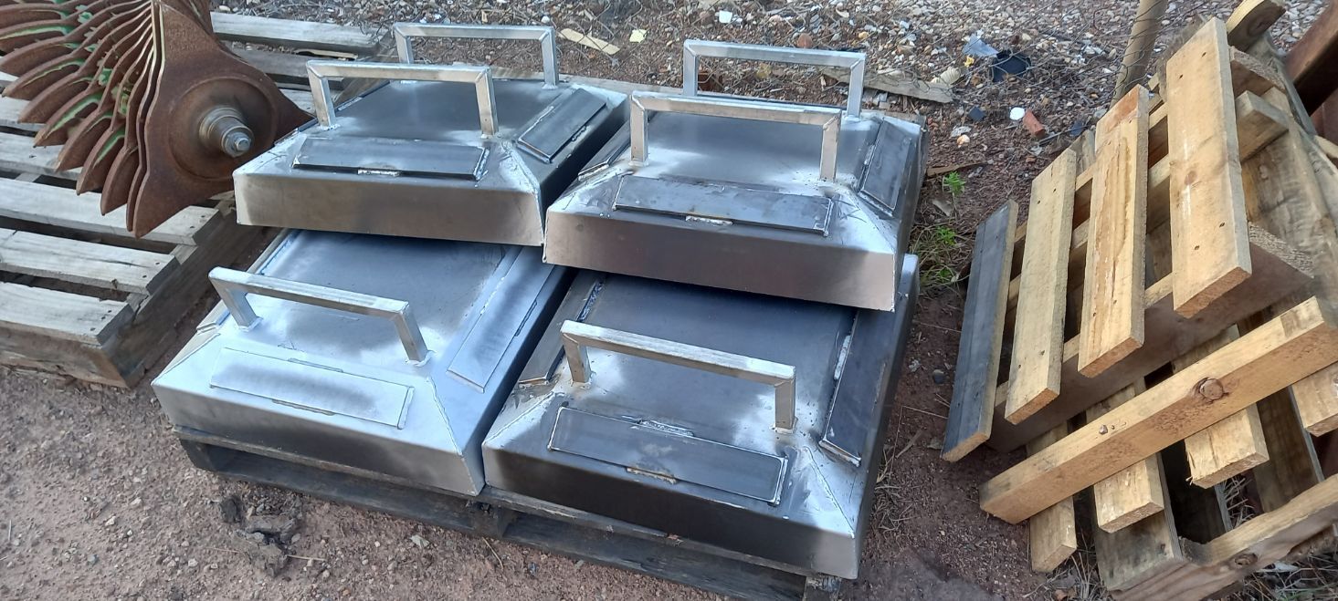 Precast Moulds Stacked on a Pallet — Preston’s NT in Winnellie, NT