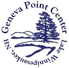 The logo for the geneva point center lake winnipeg