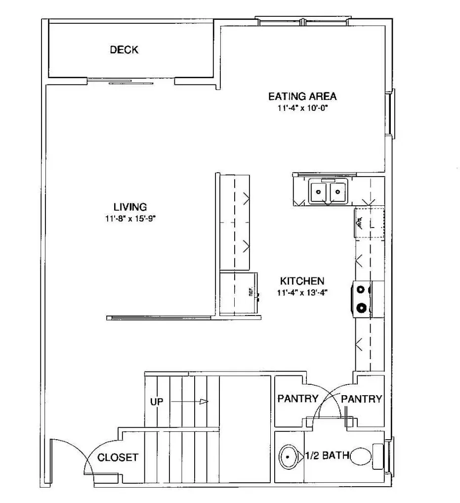 2 Bedroom Townhouse 1st Floor