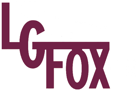 LG FOX in dark red lettering.