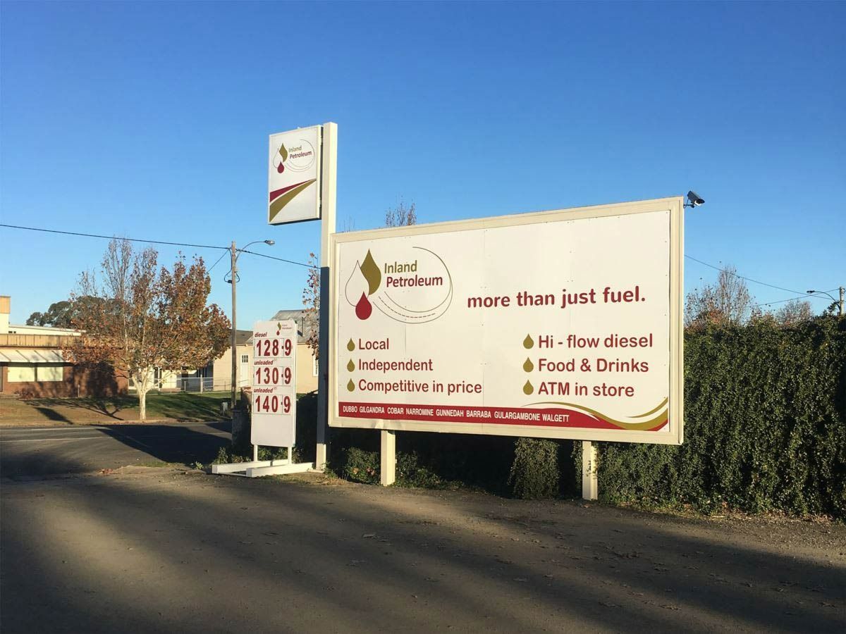 Billboard for a gas station — Signvision In Dubbo, NSW