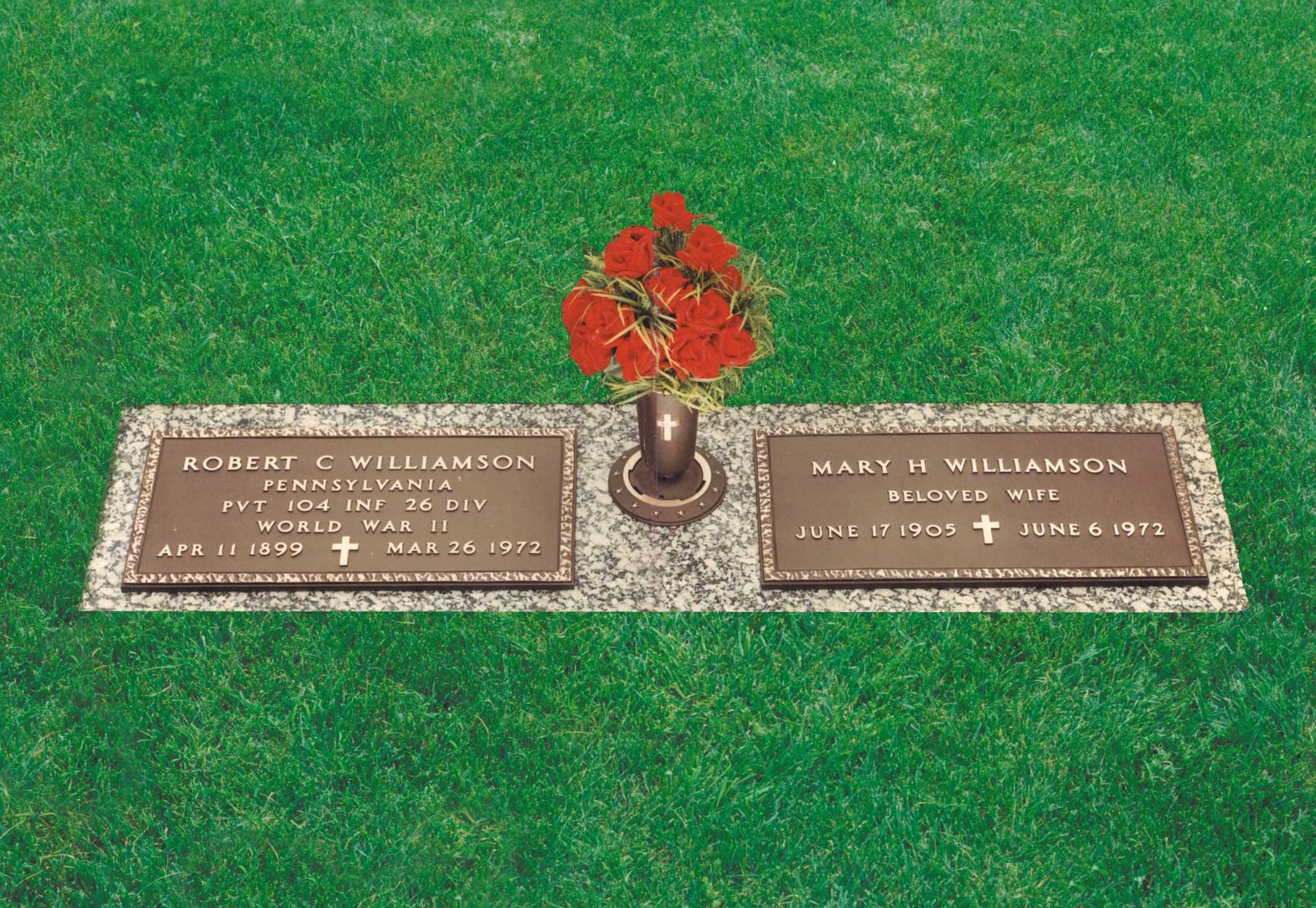 Veteran Burial Memorial in platinum