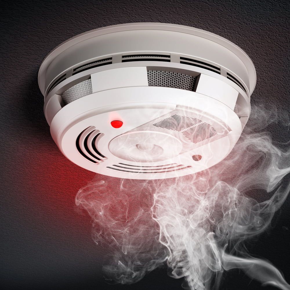 Smoke Detector With Red Light, Detecting Smoke Billowing — FNQ Smoke Alarms & Maintenance in Mount Sheridan, QLD