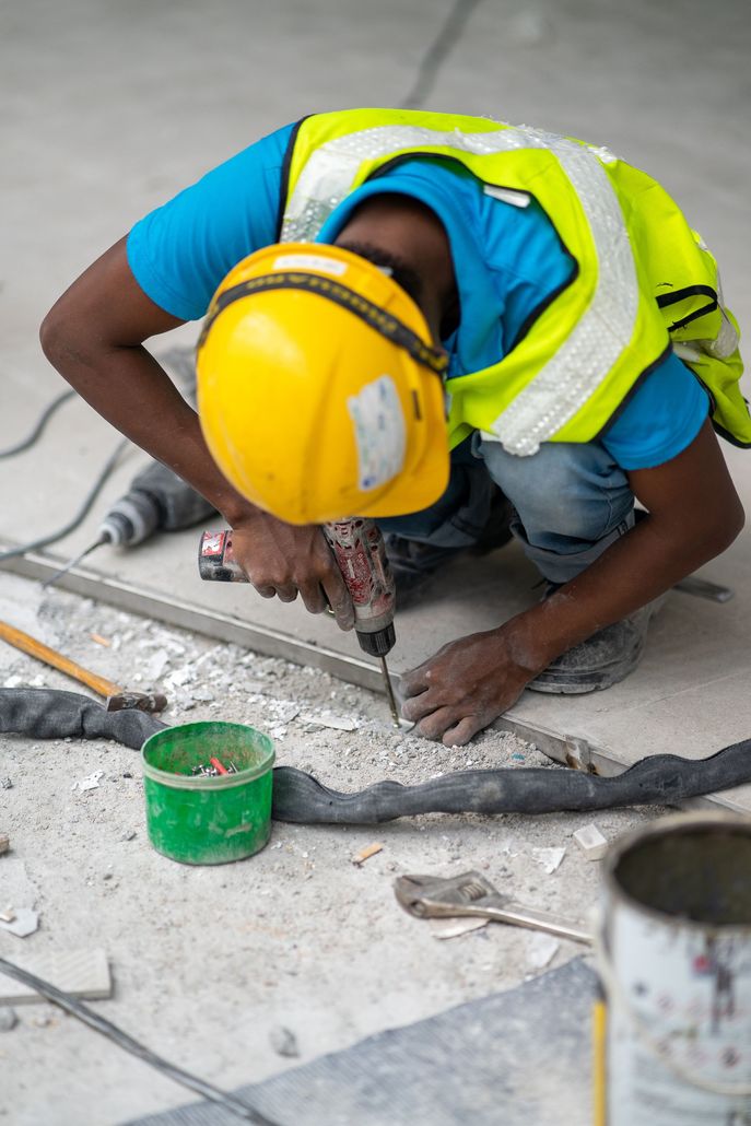 construction work in construction site