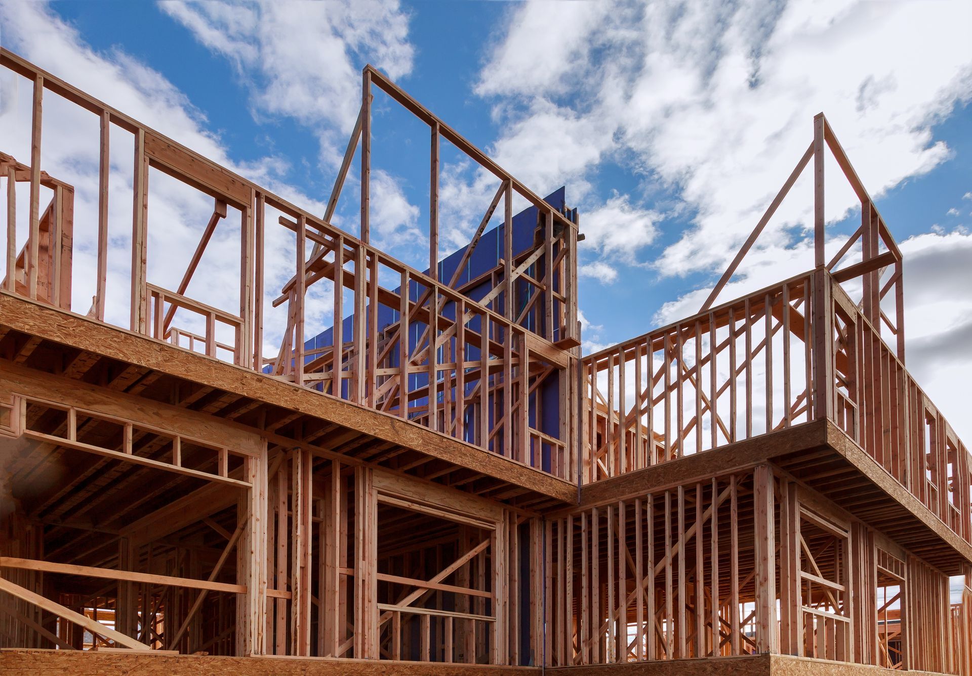 building a house frame