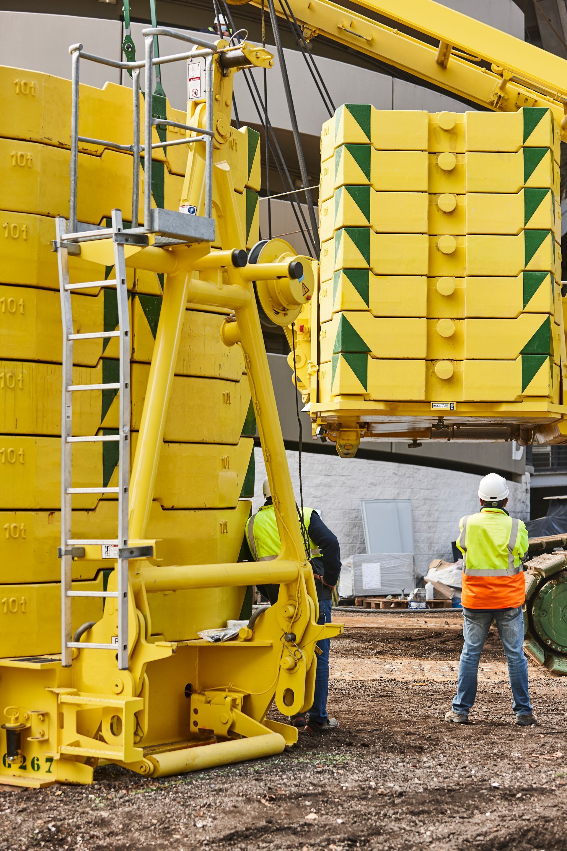 worker on a construction site
