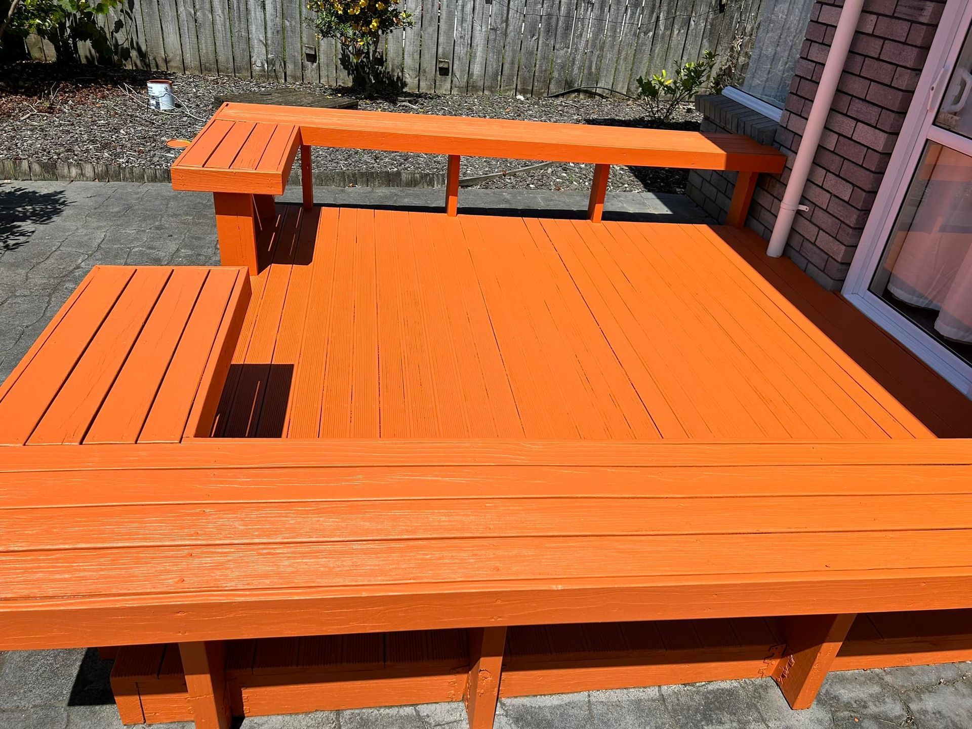 Deck painting completed