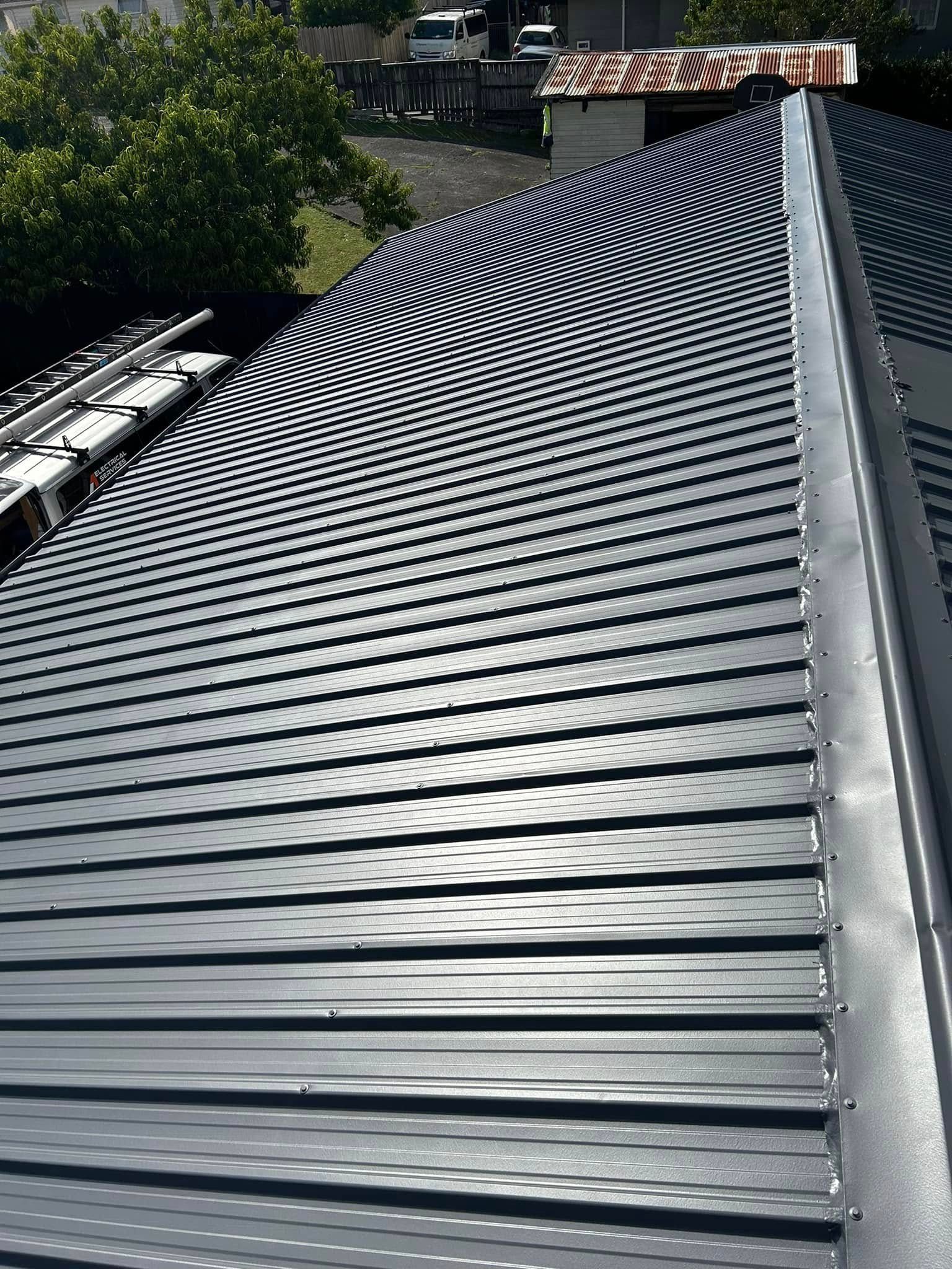 Roof spray completed