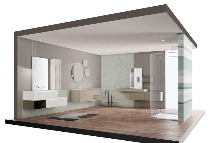 Un bagno con cabina doccia e lavandino
