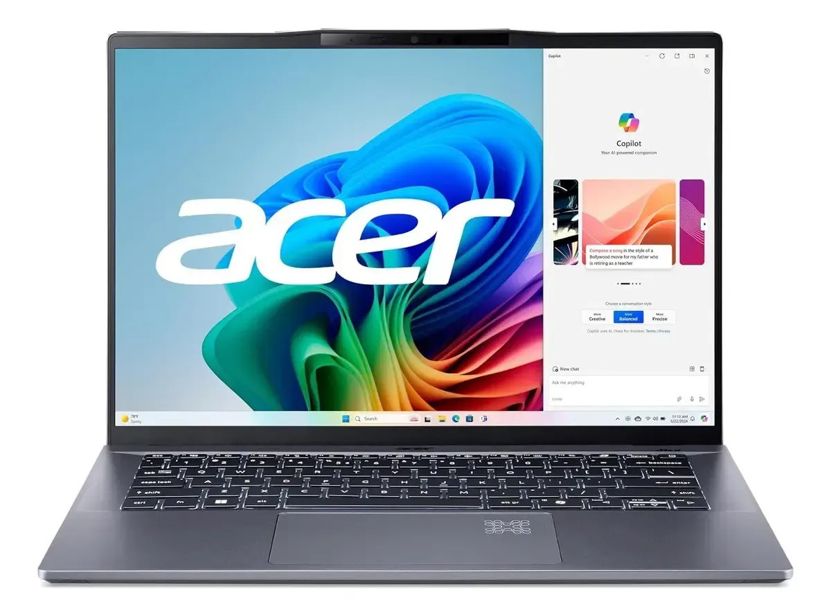 Laptop Swift Go 14 Ai 14.5 Wuxga Qualcomm Snapdragon X Plus Gris