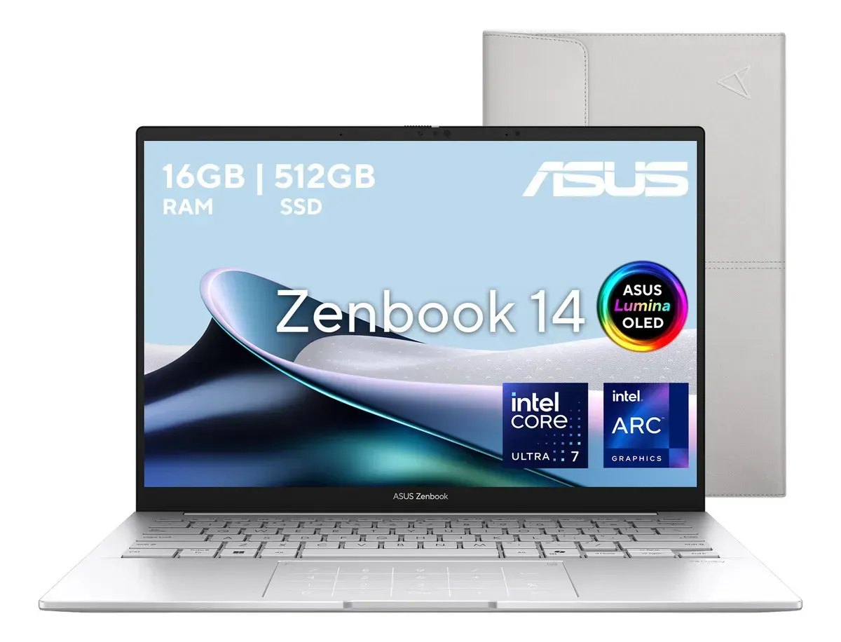 Laptop Asus Zenbook 14 Intel Core Ultra 7 16gb 512gb Platead