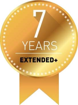 7 years extended warranty graphic