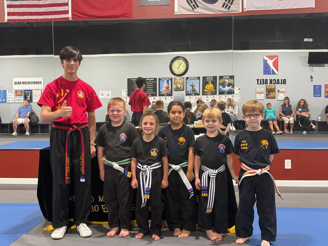 Preschool kids at Level 10 Martial Arts College in Palm Harbor