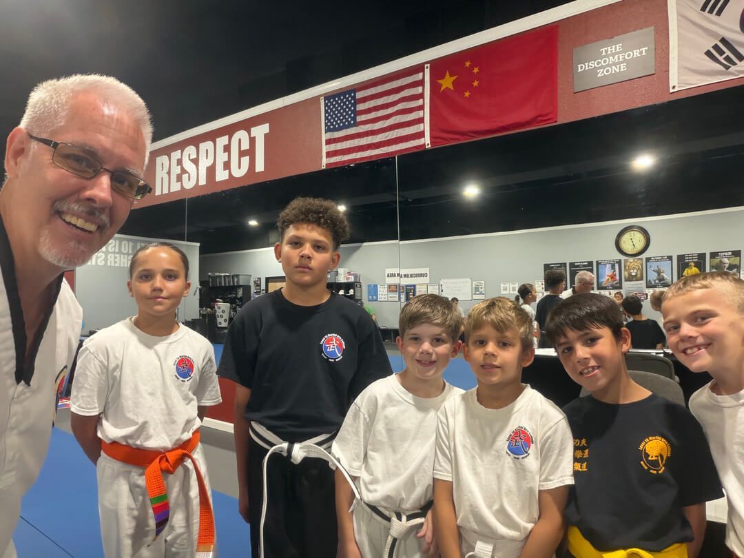 Master Theros and Kids Selfie