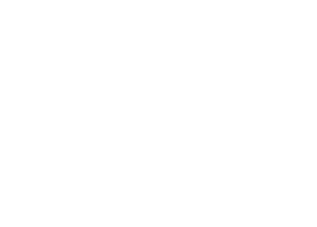 O logotipo do centro medico coworking é azul e branco
