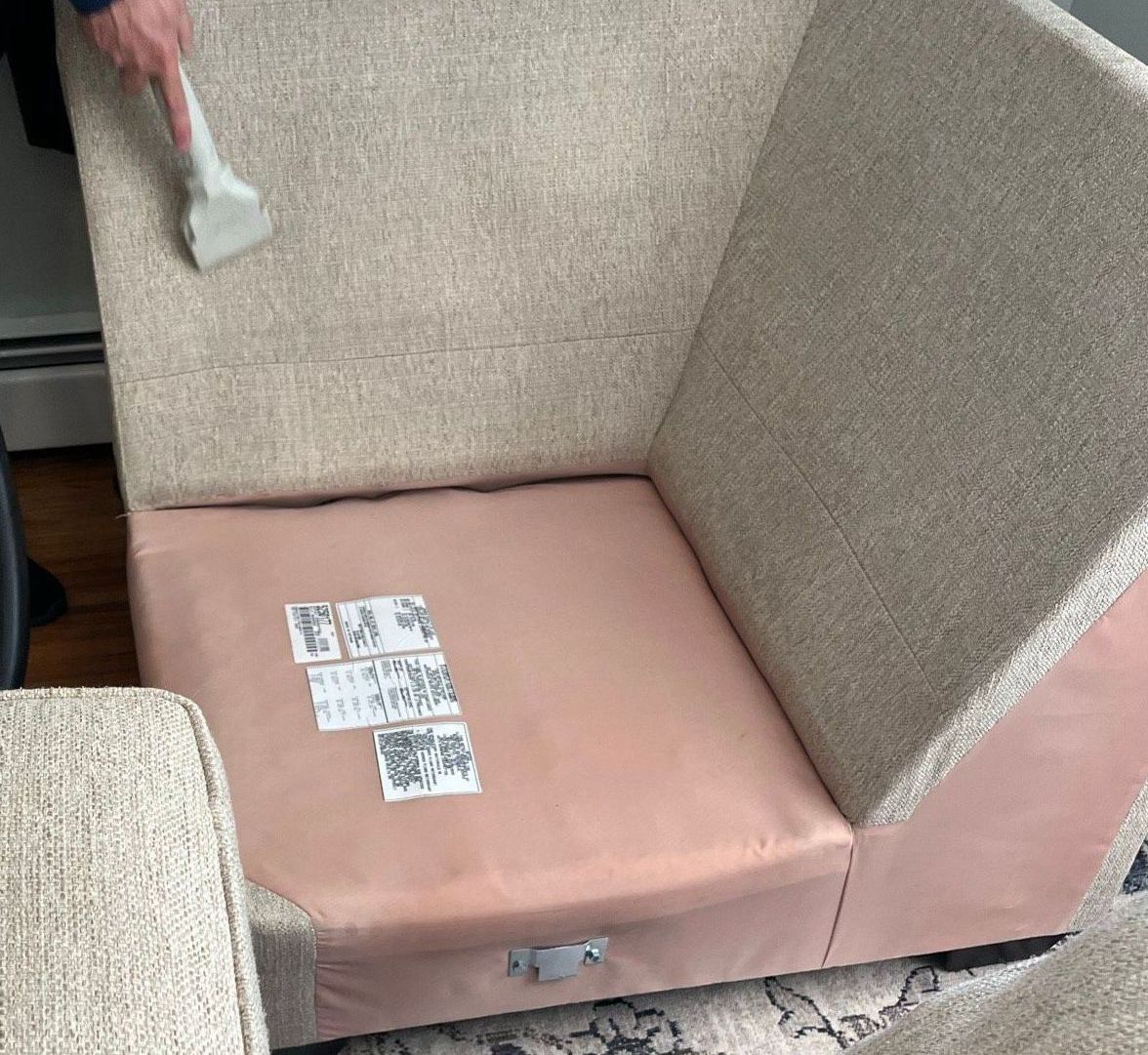 Vacuuming The Chair — Adrian, MI — A-1 Clean Sweep