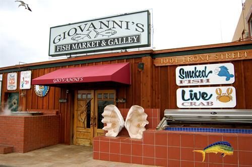 The front of giovanni 's fish market and galley restaurant