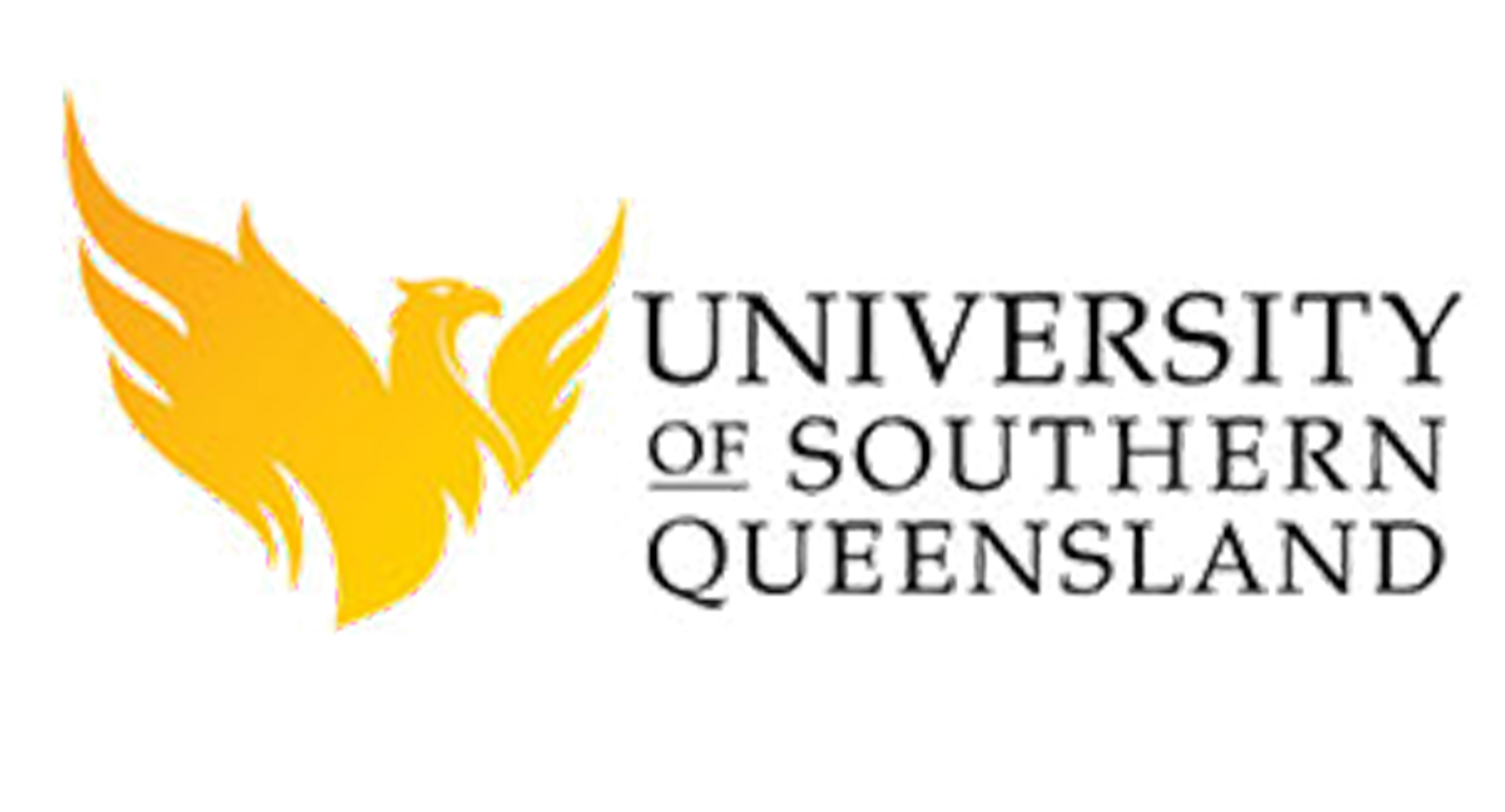 University of Southern Queensland logo with golden phoenix and text.
