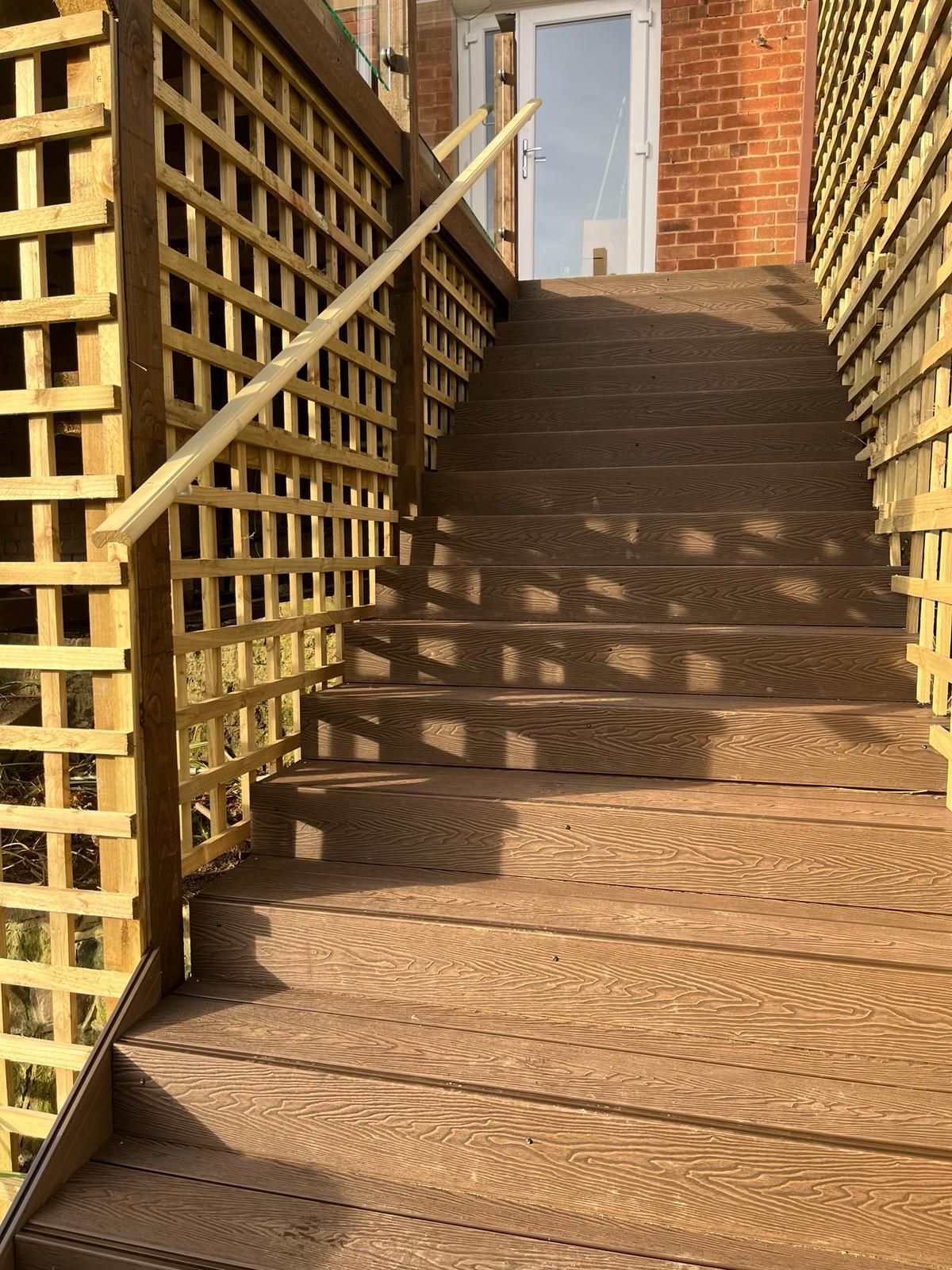 Decking Sheffield decking design to provide under deck storage