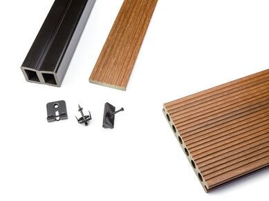 examples of hollow and solid composite decking