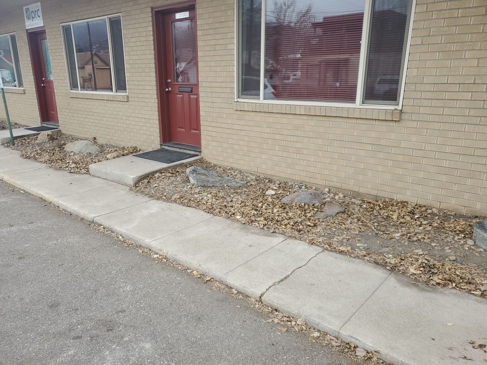 ADA access ramp built - before sidewalk