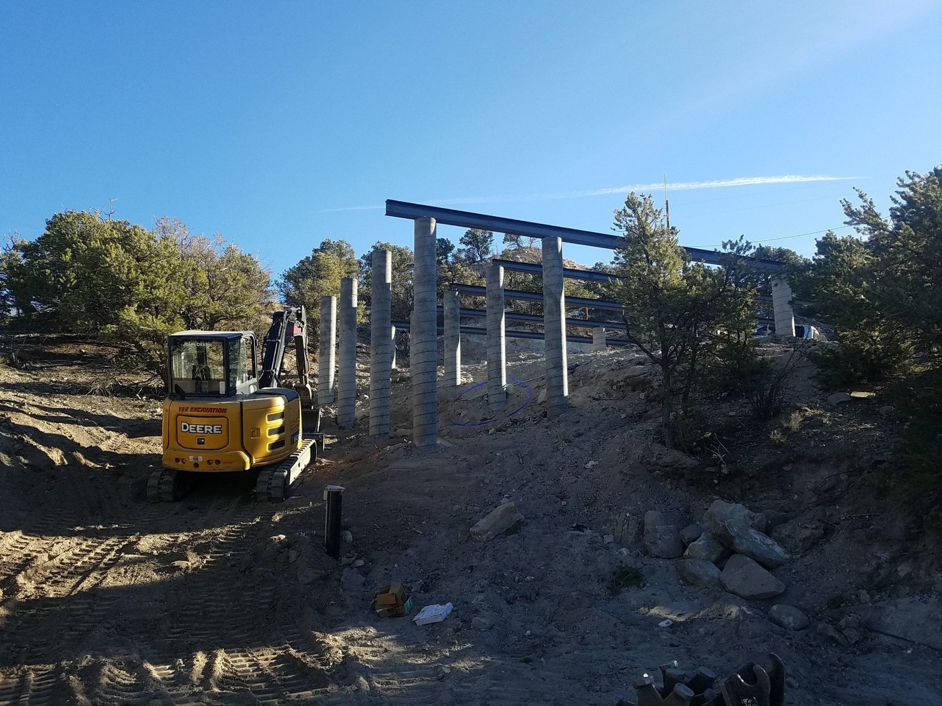 Concrete Pillar Foundation