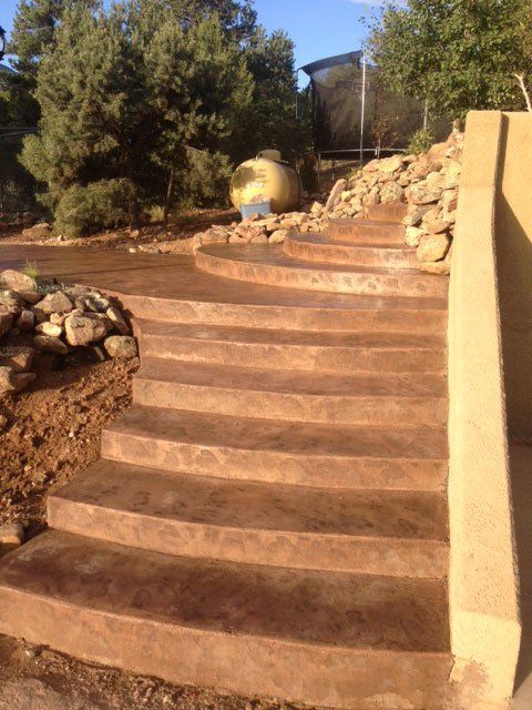 Concrete Stairs, Colored