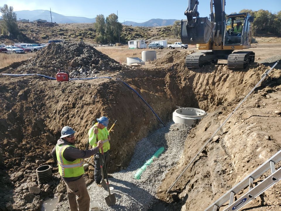 Water Line being laid