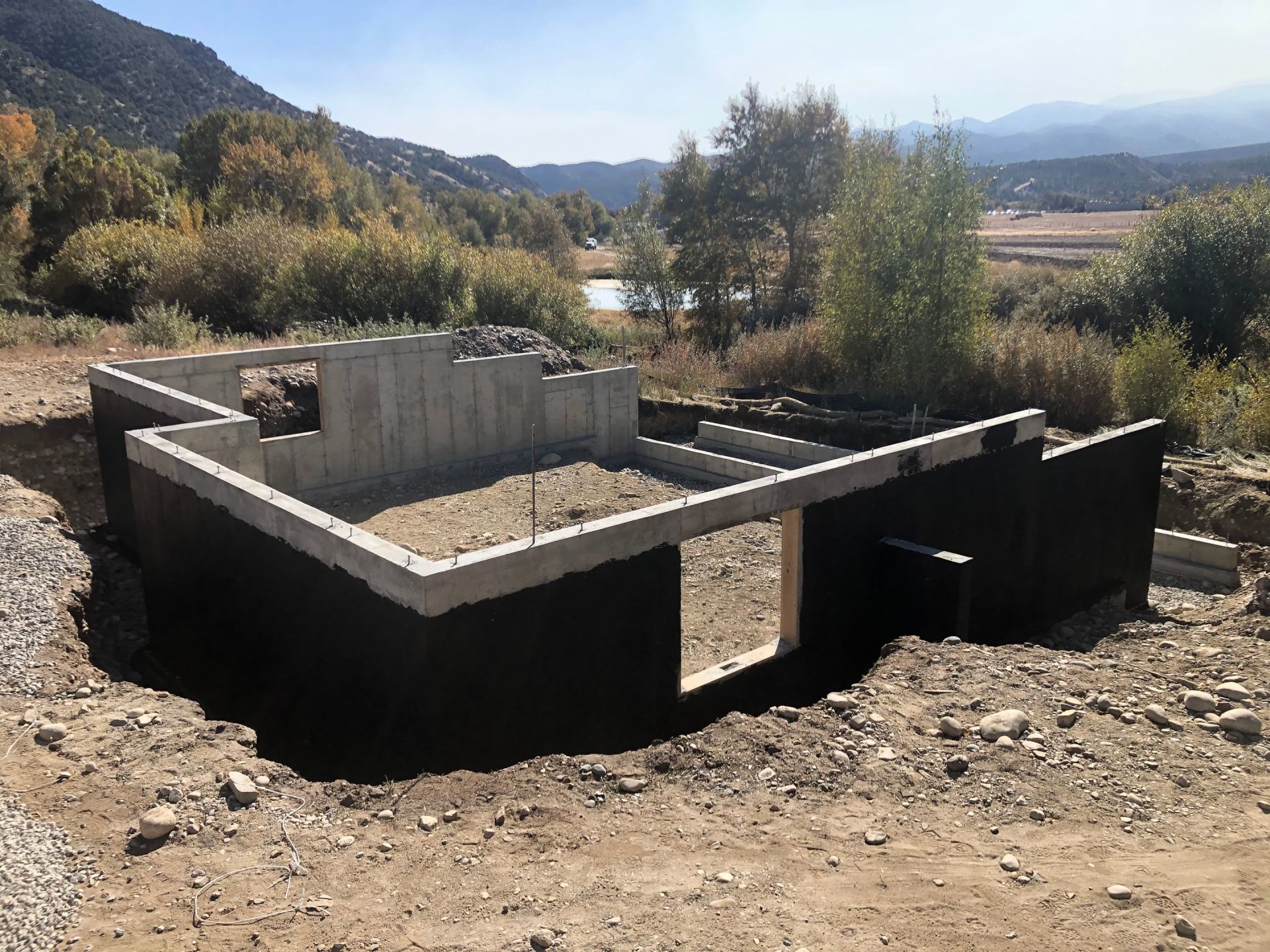 Concrete Foundation being laid