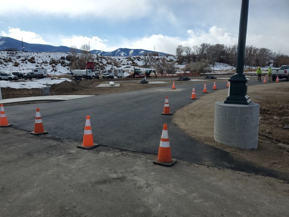 Roadway entering RV Park