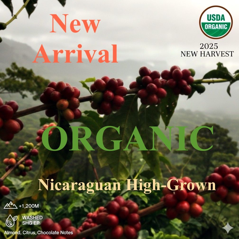NICARAGUA MATAGALPA ORGANIC WASHED SHG EP 2025