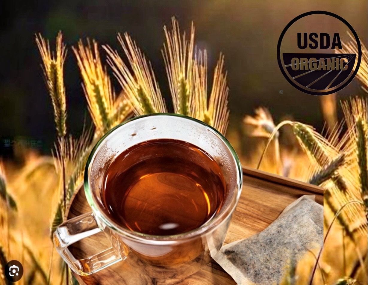 Roasted Organic barley and brown rice tea bags