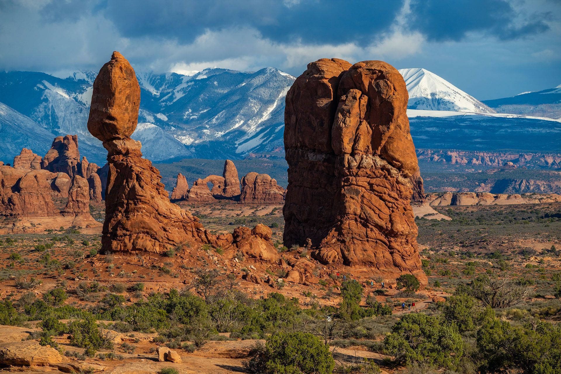 The infamous Balance Rock in Arches National park