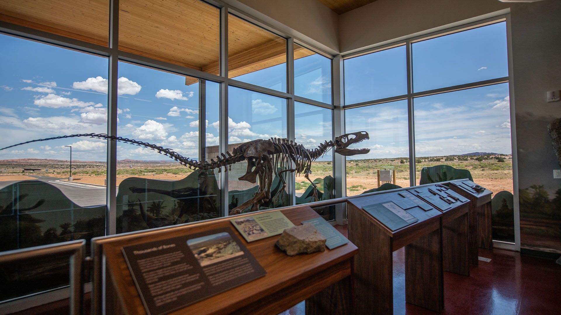 Two people are standing on top of a mountain looking at the grand canyon.