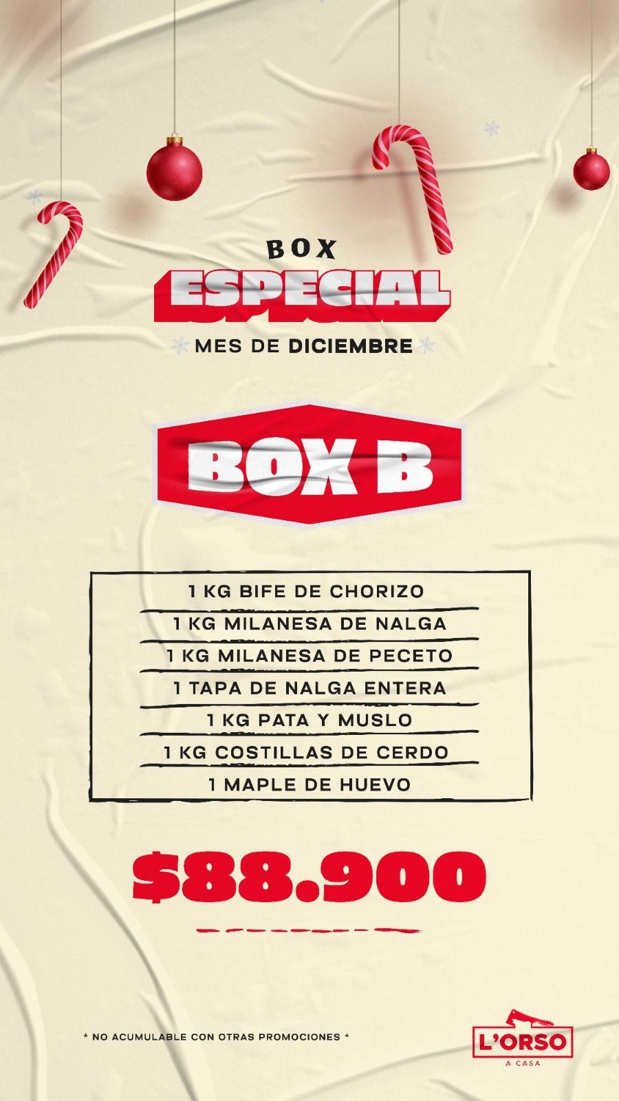 BOX ESPECIAL MES DE DICIEMBRE