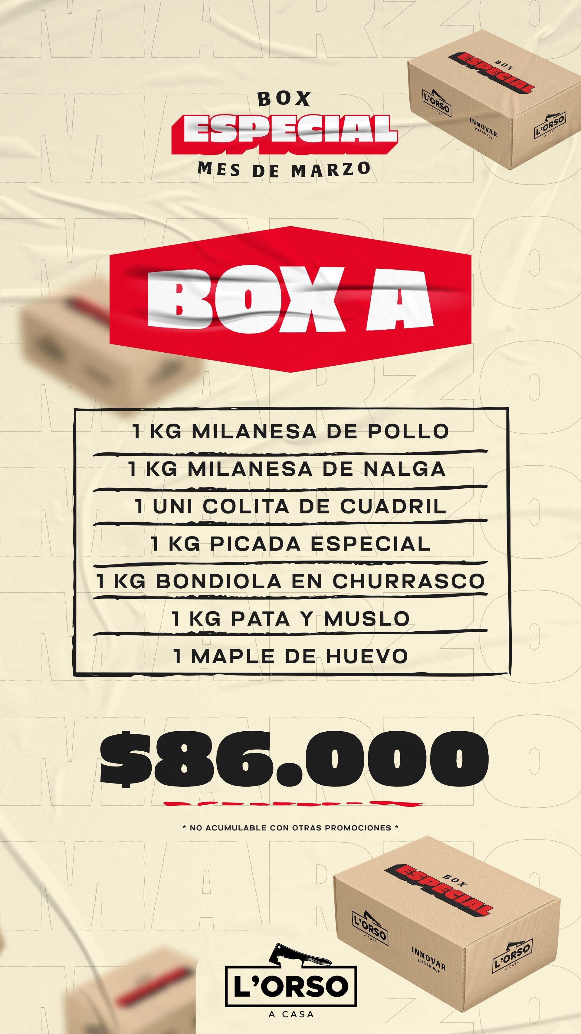 BOX ESPECIAL MES DE MARZO