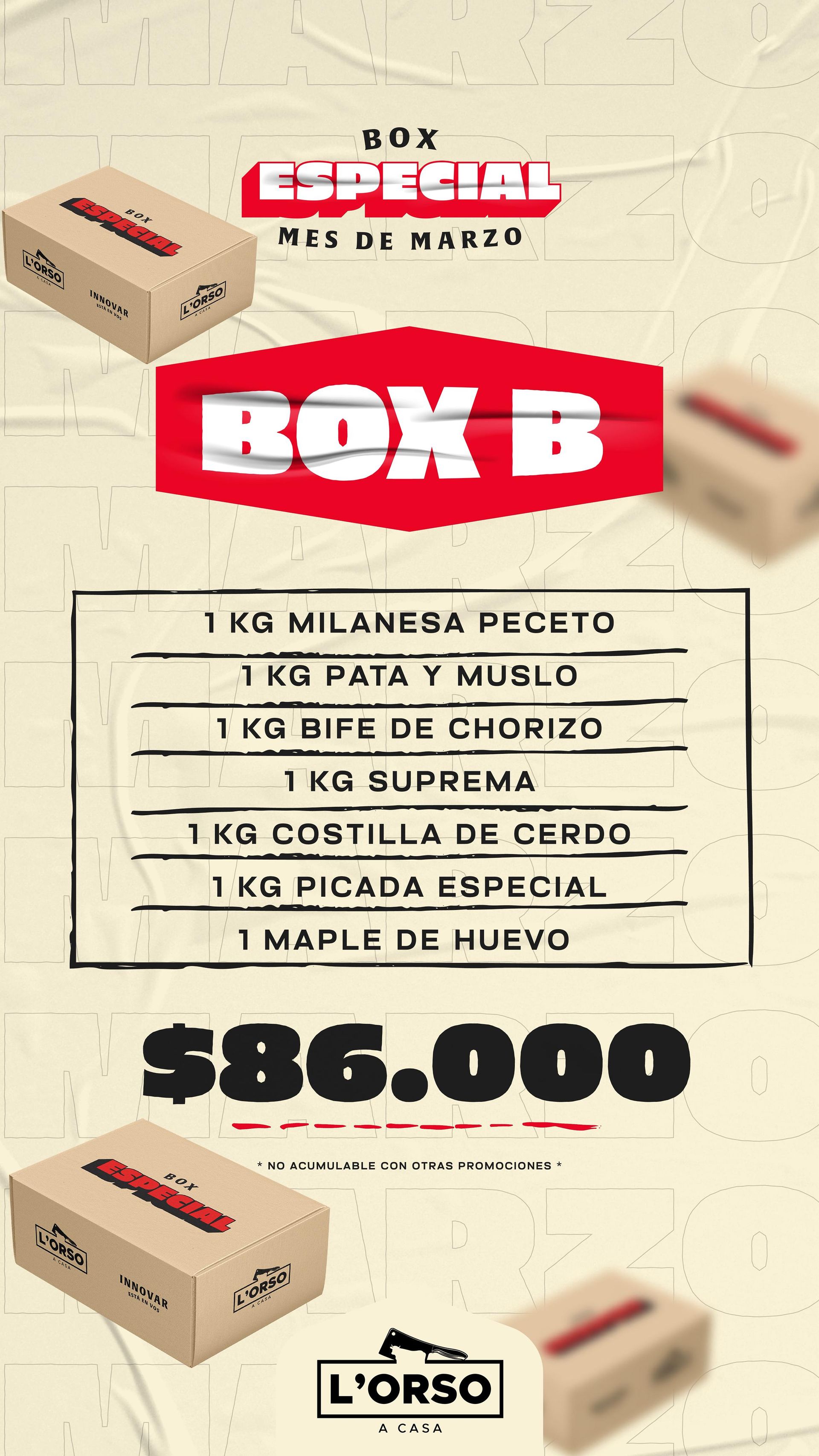 BOX ESPECIAL MES DE MARZO