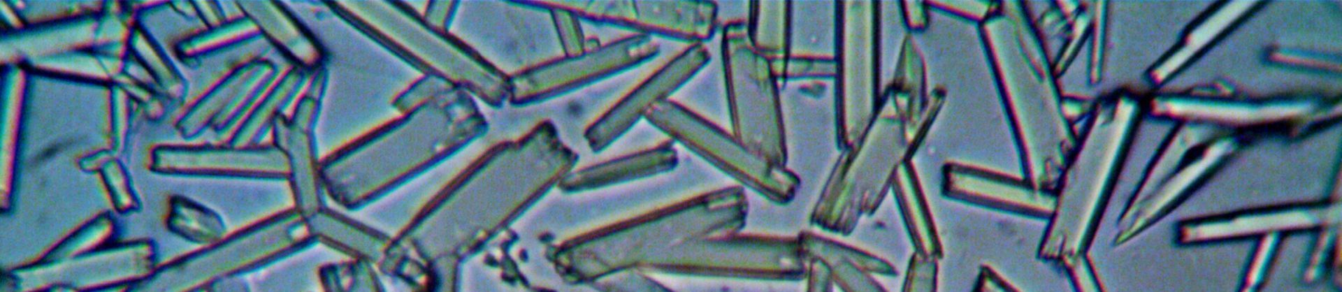 A close up of a microscope image of a chemical structure.