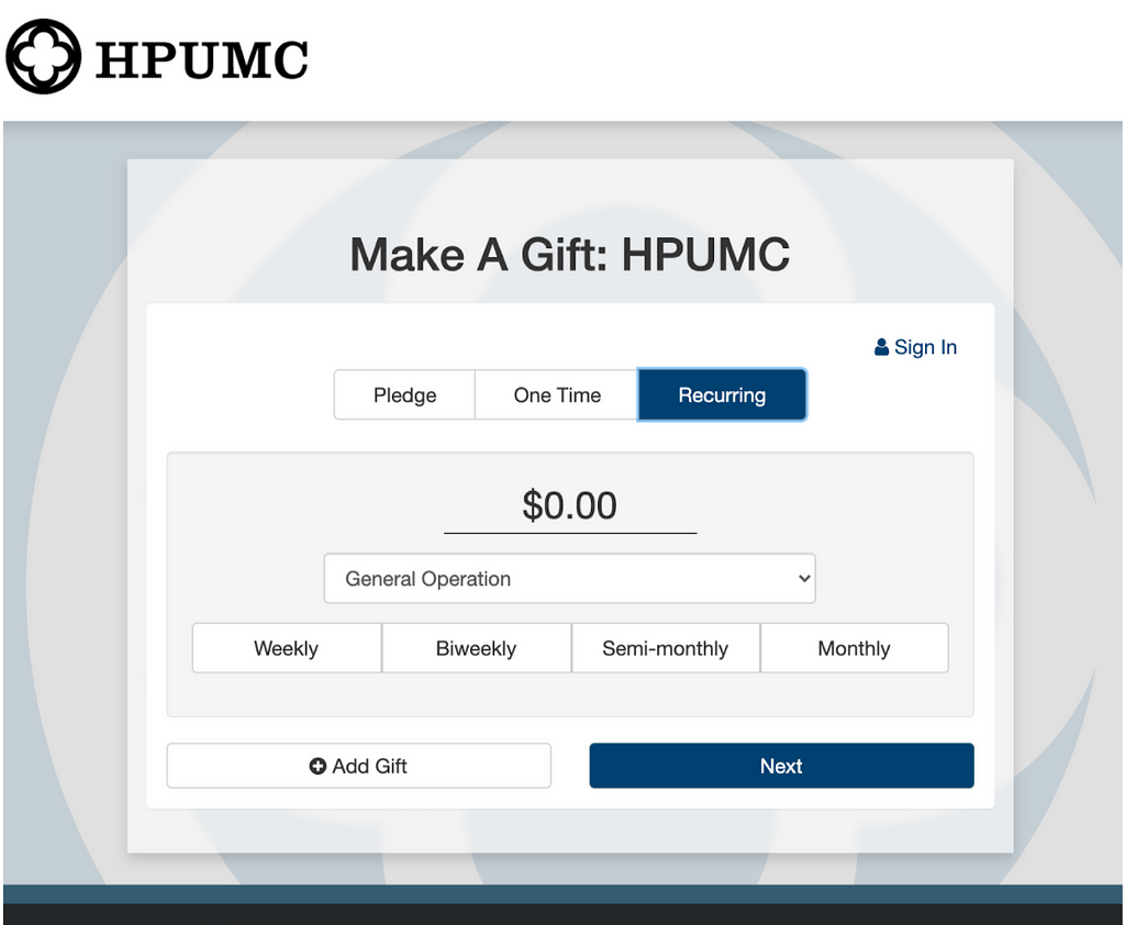 Integrated Giving Platform - Church Management Software - TouchPoint