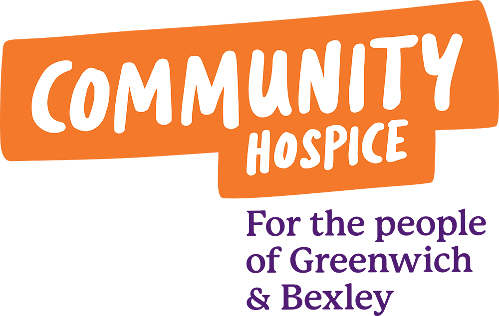 The logo for community hospice for the people of greenwich and bexley