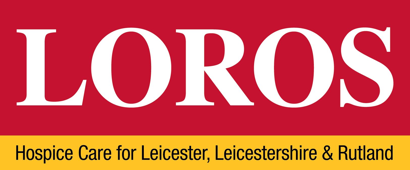 A logo for loros hospice care for leicester leicestershire and rutland