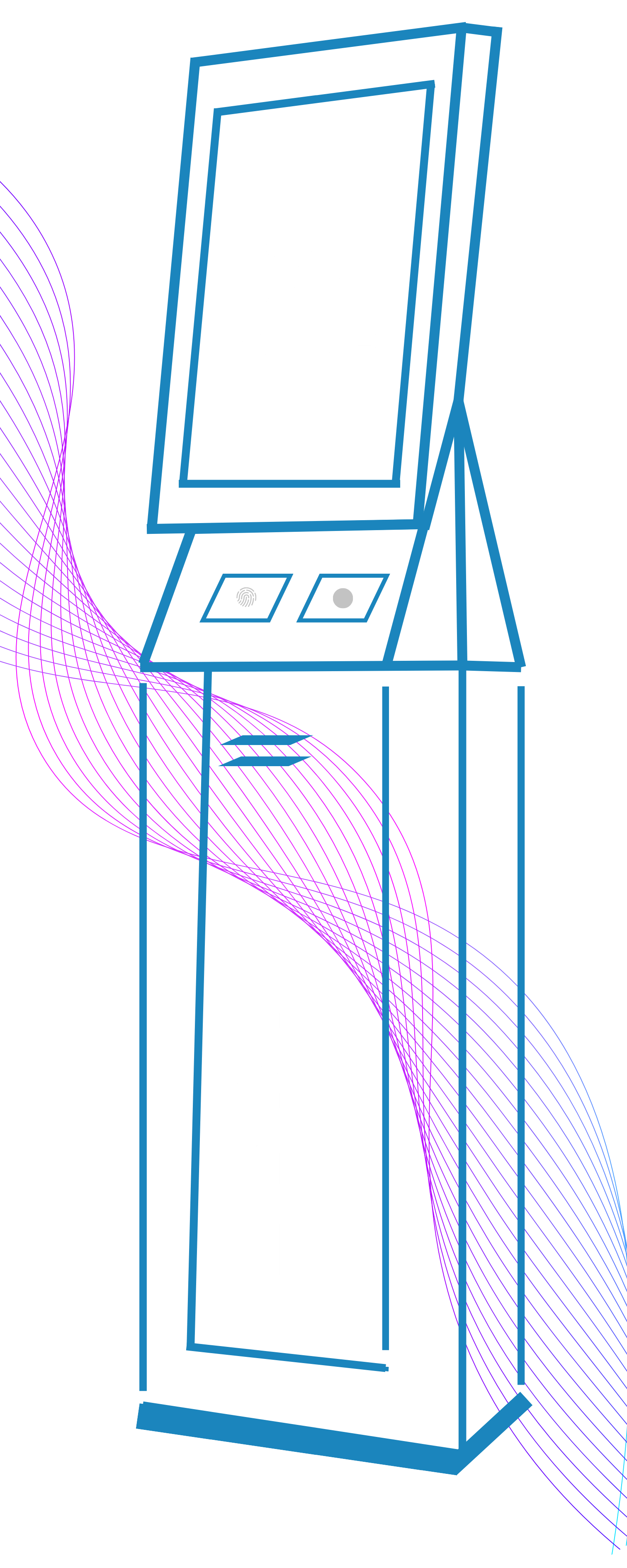 Queue management system-zeour self service kiosk and ticket and QR and whatsapp icon and SMS icon