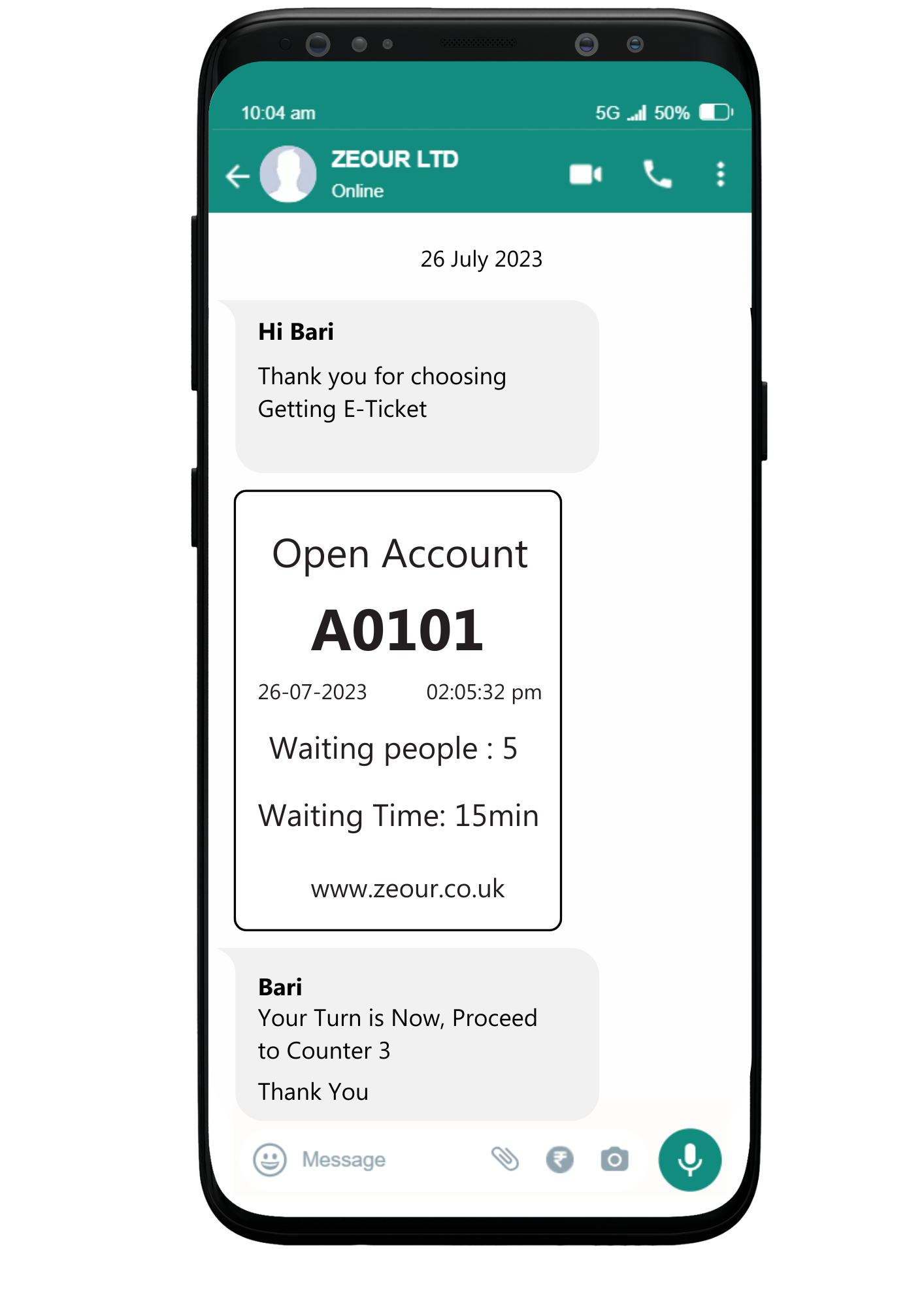WhatsApp Queue System WhatsApp Queue System